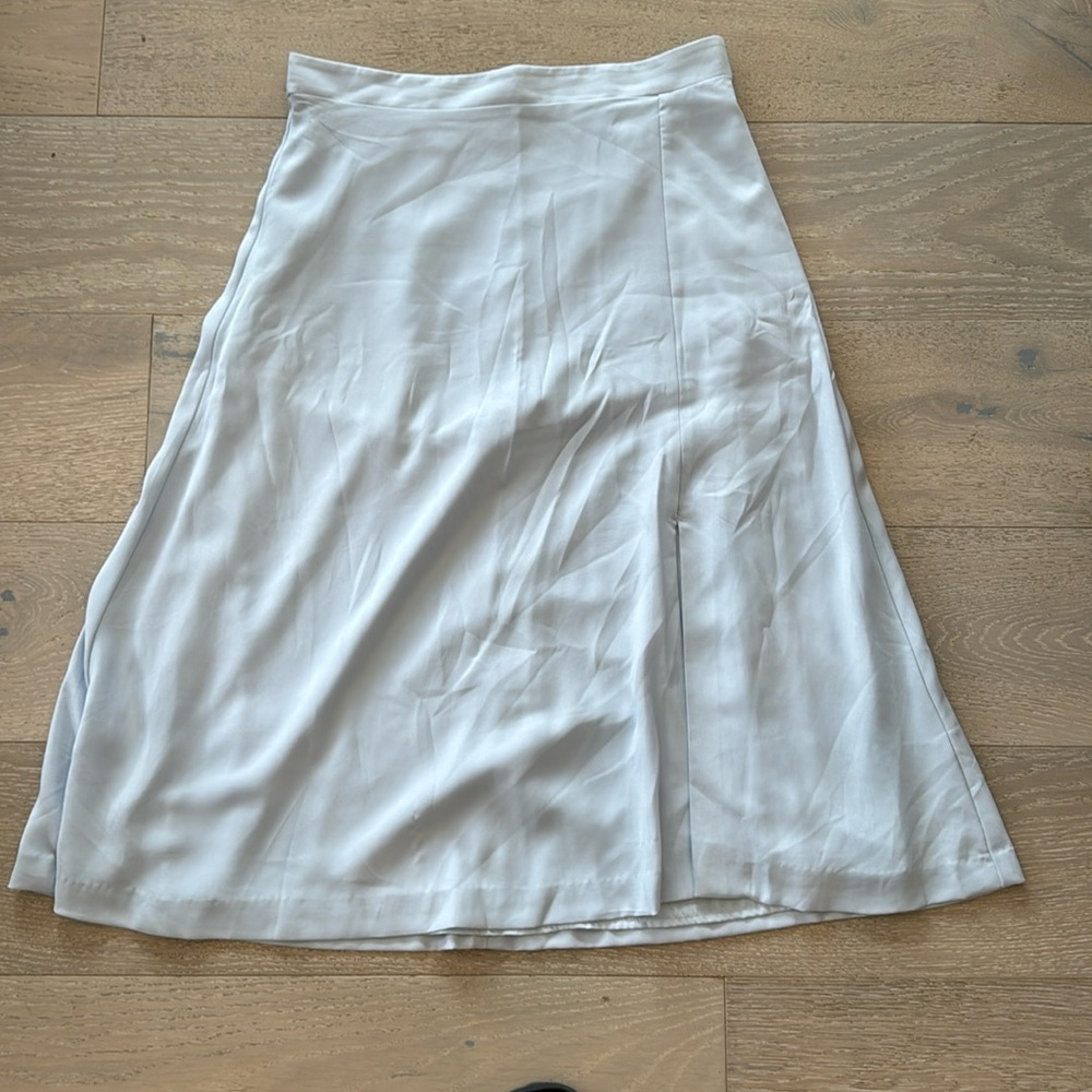 Ann Taylor light blue midi skirt, size large